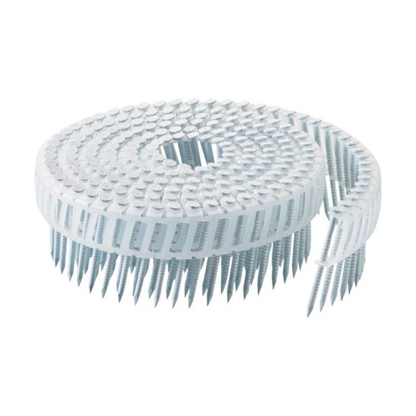 若井産業 WAKAI 斜めプラ連結釘 ステンレス リング 布目頭 白 2.3X40 318G40W 1セット(10巻) 385-5443（直送品）