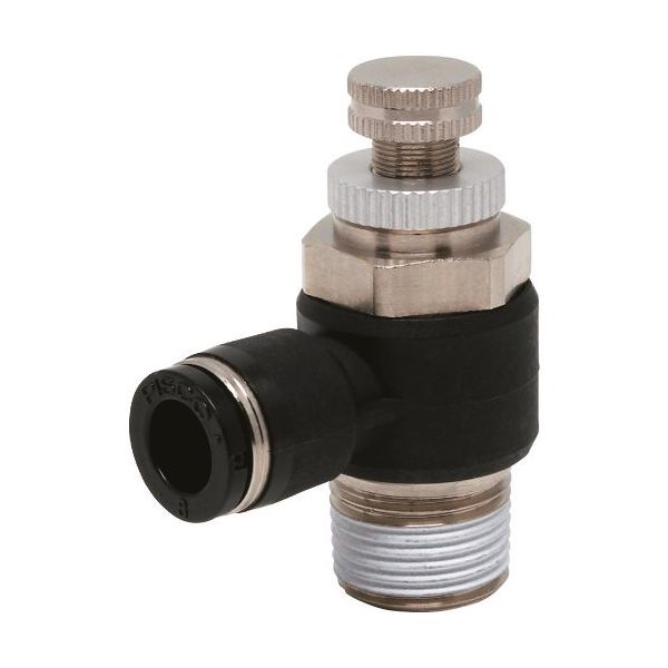 日本ピスコ ピスコ スロットルバルブ エルボ チューブ8MMネジR3/8 JNC803 1個 809-5491（直送品）