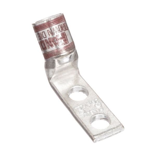 PANDUIT 銅製圧縮端子 2穴 幅細取付板 電線サイズ AWG2 取付穴