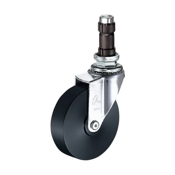 ハンマーキャスター ハンマー パイプ差込み旋回式MCナイロン車輪 150mm φ25用 4203EN-MC150 1個 814-3131（直送品）