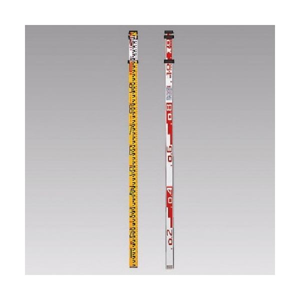 ユニット アルミスタッフ アルミ 寸法:3m(3段)~1146mm(全縮時) 388-56 1本 740-2520（直送品）