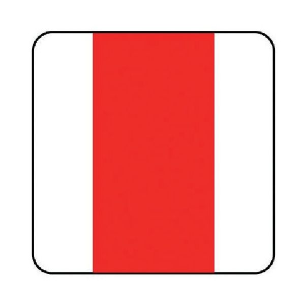 ユニット 配管識別ステッカー 消火表示(大) 80×80 10枚組 AS.20L 1組(10枚) 745-6972（直送品）