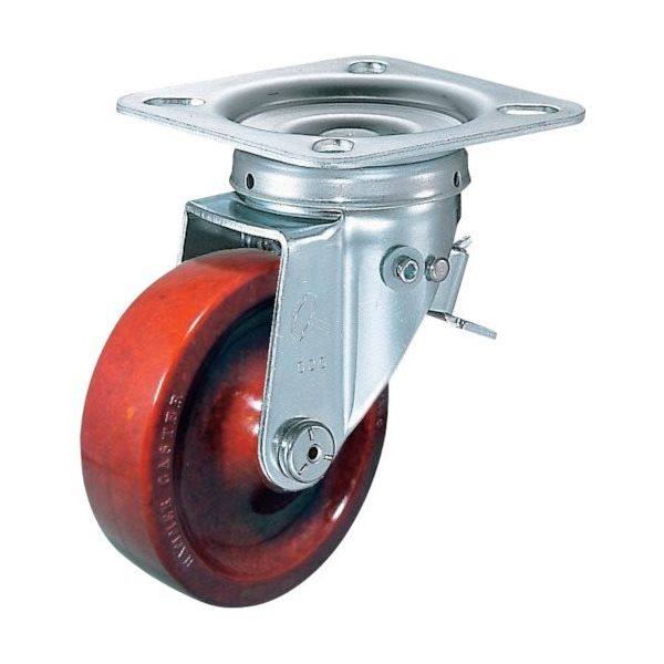 ハンマーキャスター ハンマー スイッチキャスター フェノール車輪 125mm 400F0S-PH125 1個 814-0781（直送品）