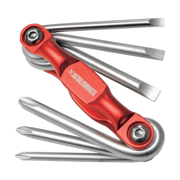 ワールドツール アストロプロダクツ フォールディングキーレンチ プラス&マイナス 6本組 2002000023766 1セット（直送品）