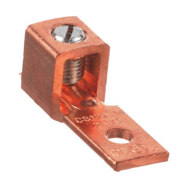 PANDUIT 銅製メカニカルコネクター 1穴 マイナスネジ 電線サイズ AWG2 ーAWG1/0 取付穴 64mm CS125ー14SLー（直送品）