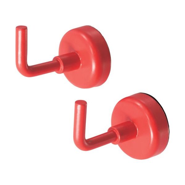 ワールドツール アストロプロダクツ AP 強力マグネットフック レッド (2個入) 2003000009408 1セット(2個)（直送品）