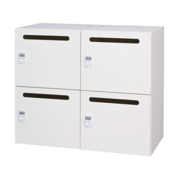 ダイシン工業 DAISHIN パーソナルロッカー6人用 ホワイト色 プッシュ錠タイプ 横投入孔 L945-11SLP-W 1台（直送品）