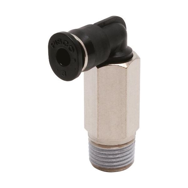 日本ピスコ ピスコ チューブフィッティングミニ ロングエルボチューブ3ネジR1/8色M PLL301M 1セット(10個) 809-5576（直送品）