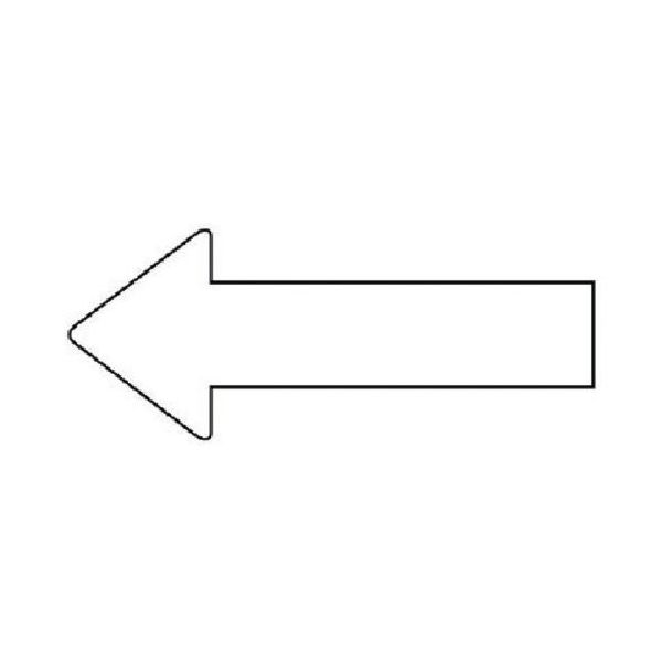 ユニット 配管ステッカー 方向表示 白(中) 40×100 10枚組 AS.23.13M 1組(10枚) 745-7669（直送品）