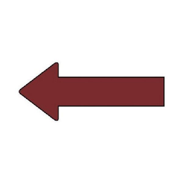 ユニット 配管ステッカー 方向表示 暗い赤(中) 40×100 10枚組 AS.23.3M 1組(10枚) 745-7740（直送品）