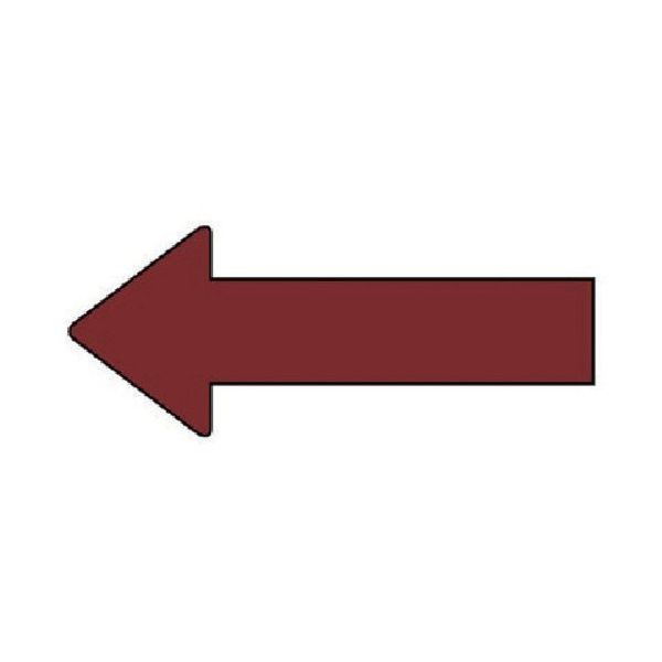 ユニット 配管ステッカー 方向表示 暗い赤(小) 30×70 10枚組 AS.23.3S 1組(10枚) 745-7758（直送品）