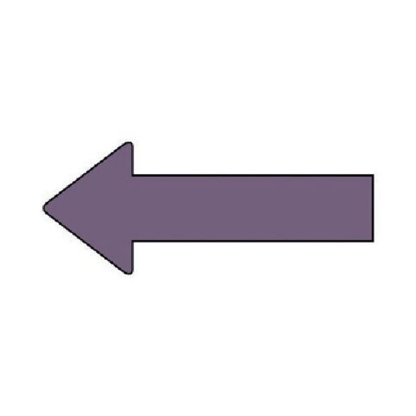 ユニット 配管ステッカー 方向表示 灰紫(大) 50×130 10枚組 AS.23.5L 1組(10枚) 745-7812（直送品）