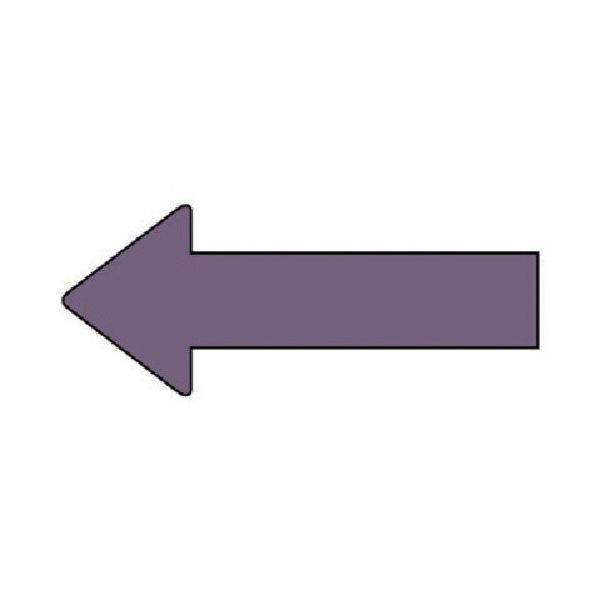 ユニット 配管ステッカー 方向表示 灰紫(中) 40×100 10枚組 AS.23.5M 1組(10枚) 745-7821（直送品）