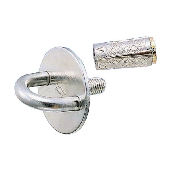 水本機械製作所 水本 ネジ込みラウンドアイ（アンカープラグ付） 捻子径M-6 A-060 1個 316-9787（直送品）