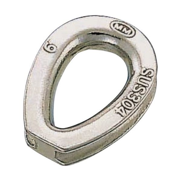 水本機械製作所 水本 シンブル 使用ロープ径10mm A-415 1個 316-1943（直送品）