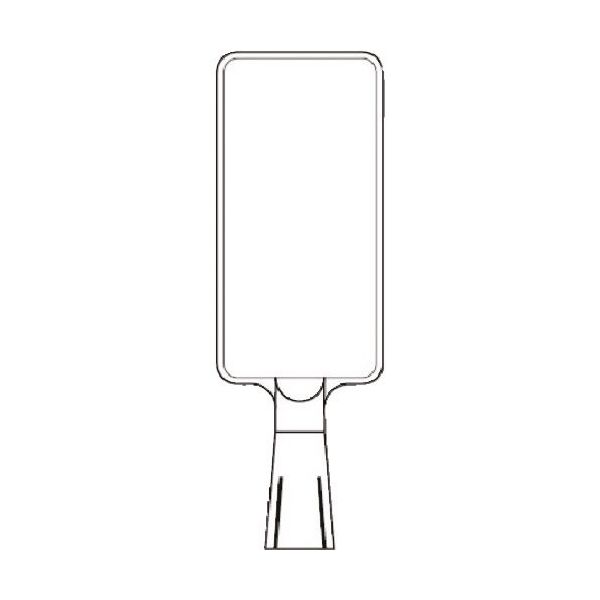つくし工房 つくし コーンサインスタンド タテ型両面 ー無地ー 白 CS-199 1台 184-4739（直送品）