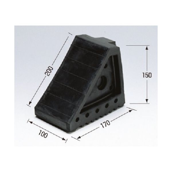 つくし工房 つくし タイヤストッパー(2トン車以下用歯止め) 5091 1個 185-2738（直送品）