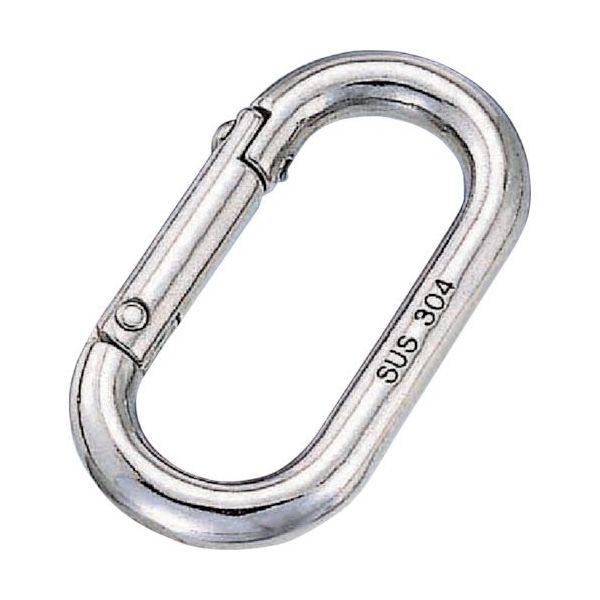 水本機械製作所 水本 オーバルキャッチ 線径8mm 長さ54mm A-196 1個 316-8209（直送品）