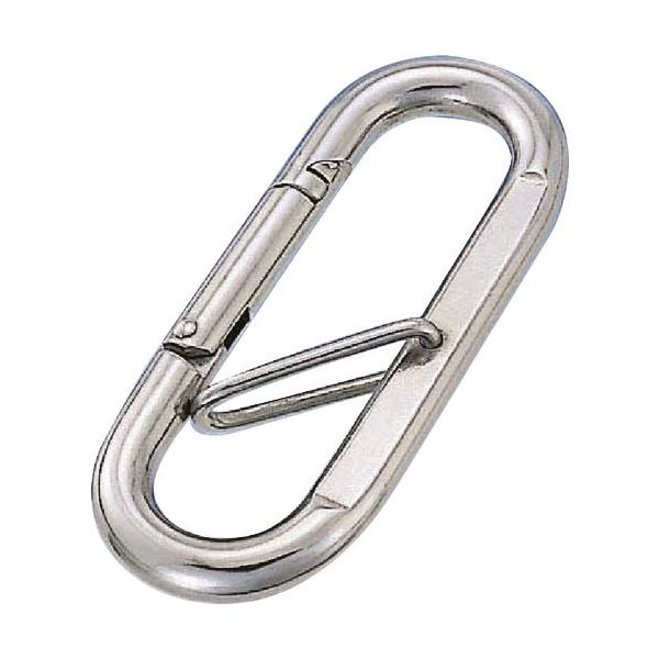 水本機械製作所 水本 ステンレス プチカラビナ(ハズレ止め付) 線径10mm長さ88mm A-159 1個 113-6165（直送品）