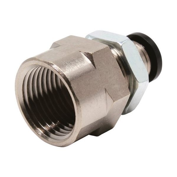 日本ピスコ ピスコ チューブフィッティング メス隔壁ストレートチューブ6ネジR3/8 PMF603 1セット(10個) 809-5669（直送品）