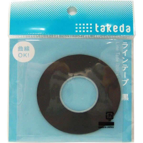 TTC ラインテープ 1.0mm 黒 25-1620 1個