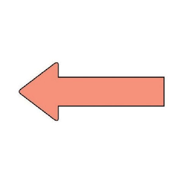 ユニット 配管ステッカー 方向表示 うすい黄赤(小) 30×70 10枚組 AS.23.7S 1組(10枚) 745-7910（直送品）