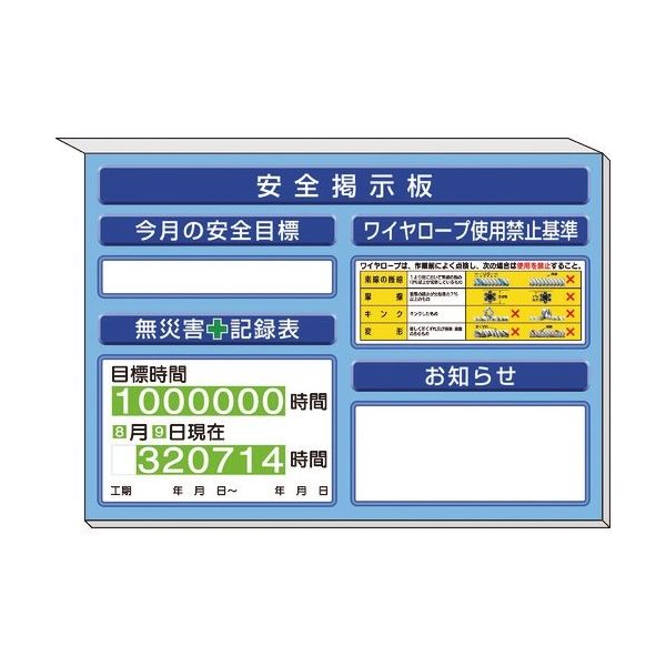ユニット ミニ掲示板ワイヤーロープ...他入 青地 313-51AB 1セット 167-6103（直送品）