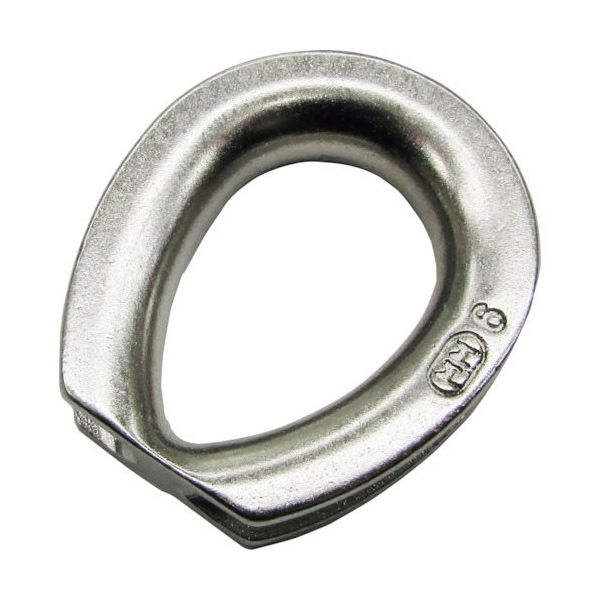 水本機械製作所 水本 ステンレス シンブル 使用ロープ径18mm A-2946 1個 317-6040（直送品）