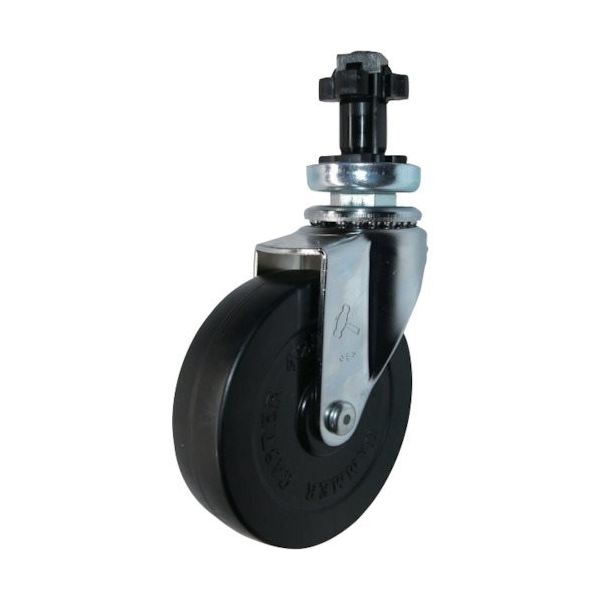 ハンマーキャスター ハンマー パイプ差込み旋回式ゴム車輪 150mm φ38用 4202EN-R150 1個 814-3091（直送品）