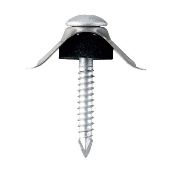 WAKAI ダンバ 木下地・アルミ下地用 波座セット 鉄板小波用 トラス シルバー 5X35 (100本入) 68535RS（直送品）