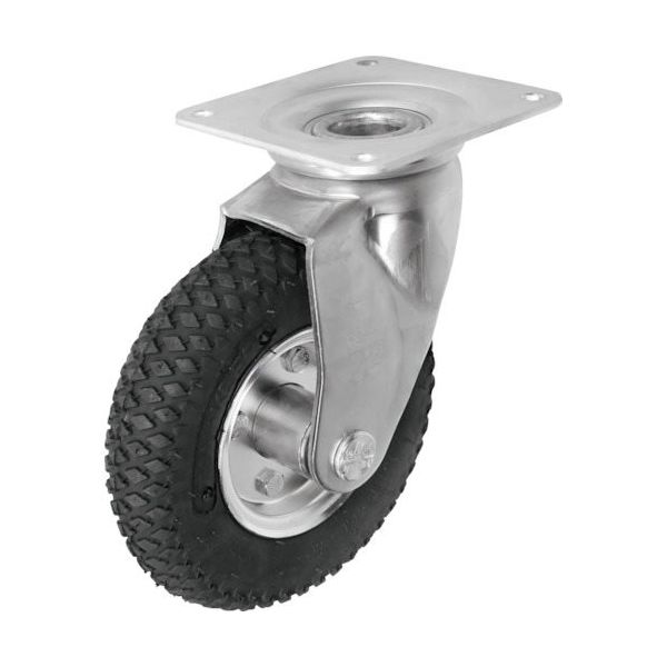 シシクSISIKUアドクライス シシク 空気入車輪付キャスター 204mm 自在 AIJ2.00-4 1個 110-9472（直送品）