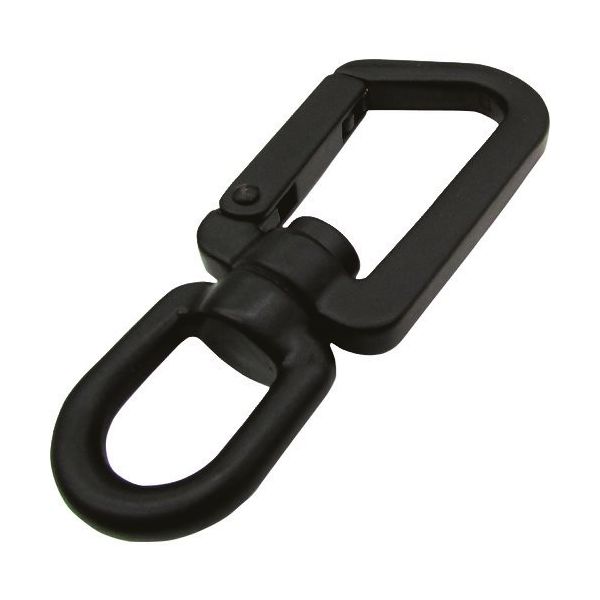 水本機械製作所 水本 ステンレス スイベルスナップZ型 黒色塗装 線径8mm長さ123mm A-2852 1個 315-8662（直送品）