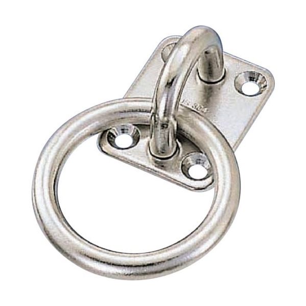 水本機械製作所 水本 丸カンプレート 丸カン内径60mm 54mm×75mm A-773 1個 316-8249（直送品）