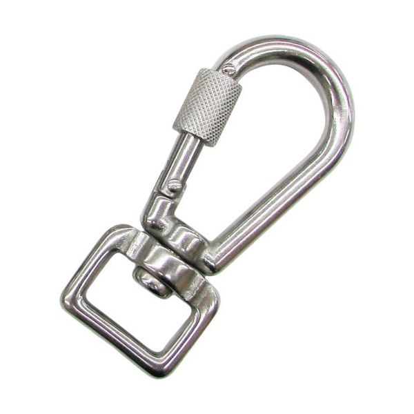 水本機械製作所 水本 ステンレス 環付スナップフック NBL型(ベルトタイプ) 線径6mm NBL-6V 1個 336-6478（直送品）