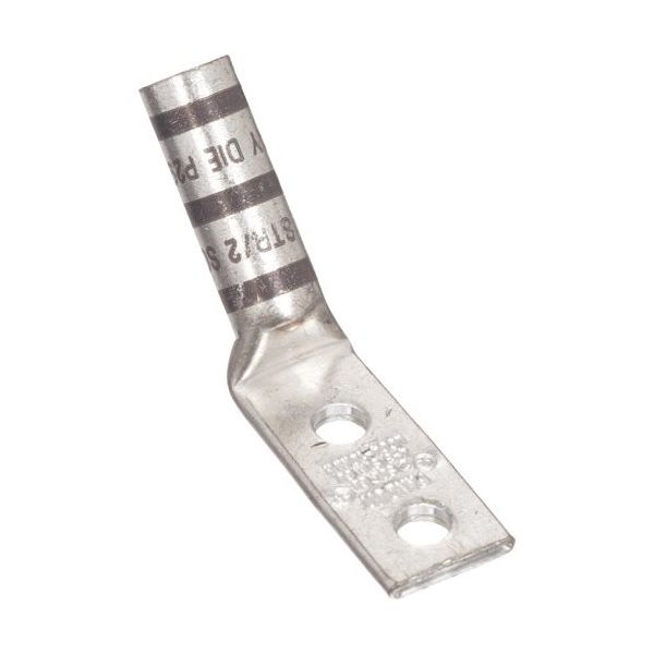 PANDUIT 銅製圧縮端子 2穴 撚り線電線サイズ AWG4 AWG3 単線電線サイズ AWG2 バレル角度 45度 LCC4ー14AWH（直送品）