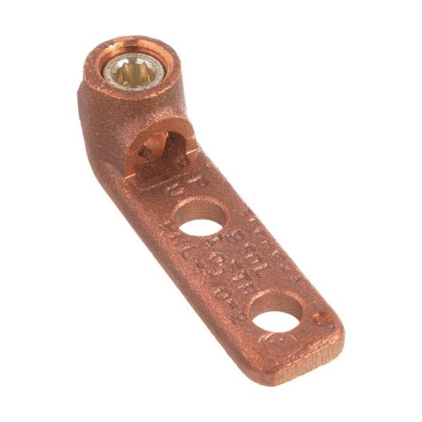 PANDUIT 銅製メカニカルコネクター 1穴 取付板 ストレート 電線サイズ AWG14 (単線) ー AWG4 (撚り線) 取付穴サイズ（直送品）