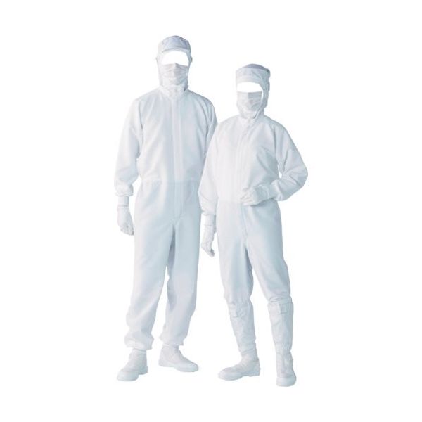 東洋リントフリー TriApex 着用快適クリーンスーツ JK190C ホワイト M JK190C-01-M 1着 351-8373（直送品）