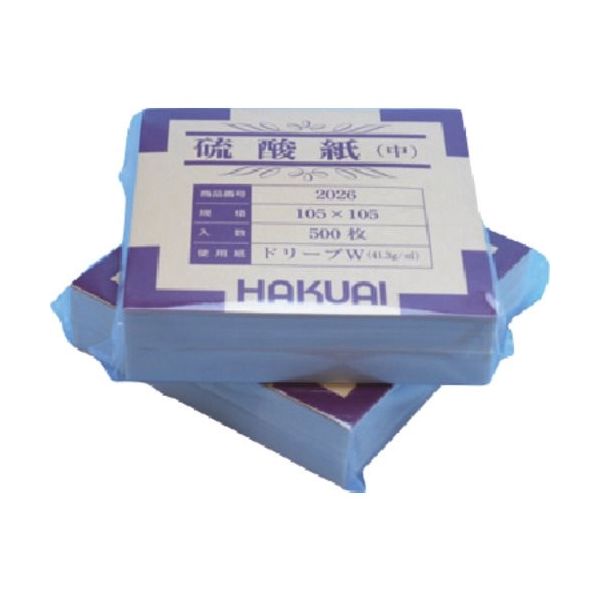 東京硝子器械 TGK 硫酸紙 中 105×105mm 500枚入 797-55-92-02 1セット(500枚) 183-3110（直送品）