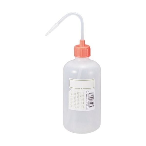 東京硝子器械 TGK NT洗瓶 カラーcap 細口 500mL 色4 PI 927-22-21-44 1本 183-5034（直送品）