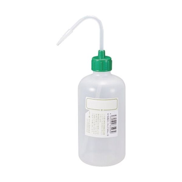 東京硝子器械 TGK NT洗瓶 カラーcap 細口 500mL 色6 GR 927-22-21-46 1本 185-2392（直送品）
