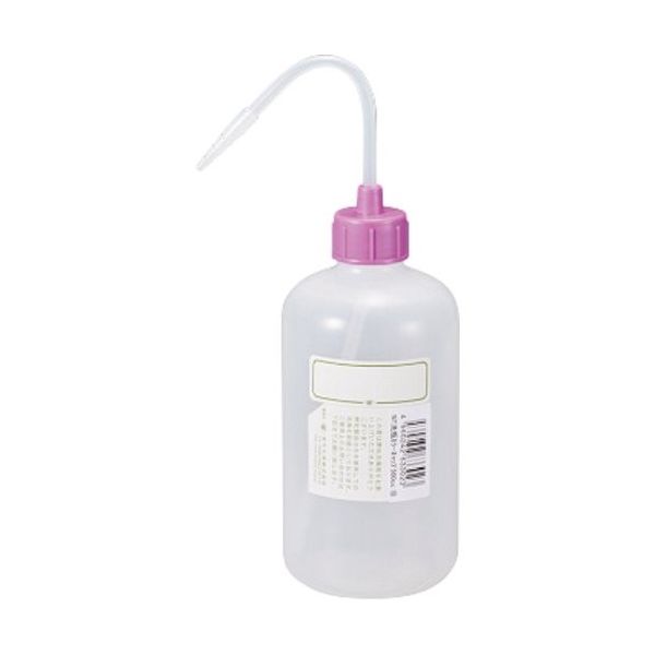 東京硝子器械 TGK NT洗瓶 カラーcap 細口 500mL 色10 RVI 927-22-21-50 1本 185-0760（直送品）