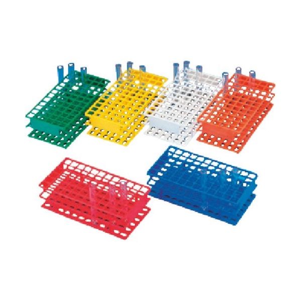 東京硝子器械 TGK アンワイヤー試験管立て 20mm用 緑色 602-21-25-47 1個 185-6459（直送品）