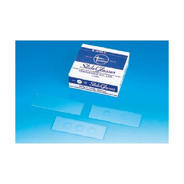 東京硝子器械 TGK ホールスライドグラス 3穴 50枚入 579-14-48-03 1箱(50枚) 184-0598（直送品）