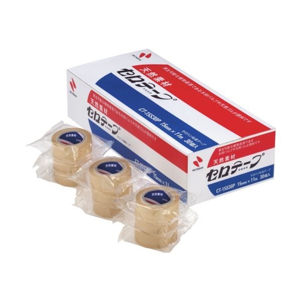 ニチバン セロテープ小巻 30巻パック 15.0X 11.0 CT-15S30P 1セット(300巻:30巻×10箱) 337-9229（直送品）