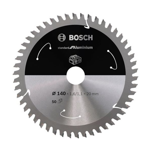 ボッシュ 丸のこ刃 スタンダードアルミニウム用140x50T 2608837755 1枚 355-3726（直送品）