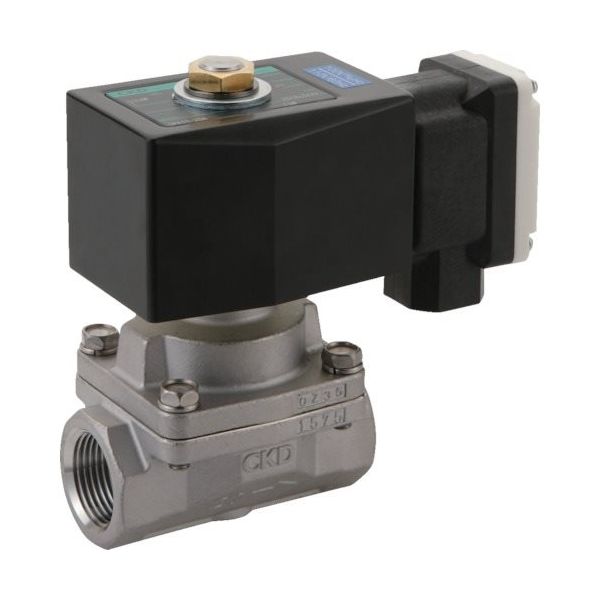 CKD 蒸気用パイロットキック式2ポート電磁弁 SPK11-20A-N4N-AC220V 1個 118-8139（直送品）