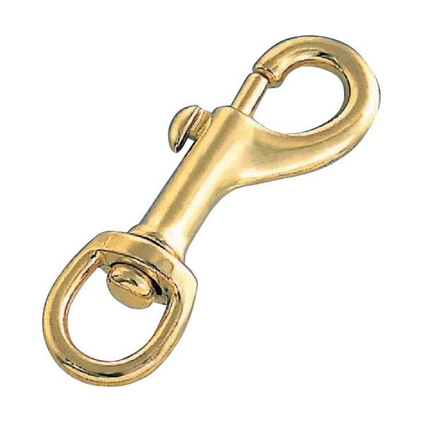 水本機械製作所 水本 ナスカン(真鍮メッキ) 全長88mm A-780 1個 316-5040（直送品）