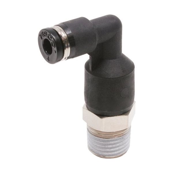 日本ピスコ ピスコ チューブフィッティング ロングエルボチューブ4ネジR1/4 PLL402 1セット(10個) 809-5663（直送品）