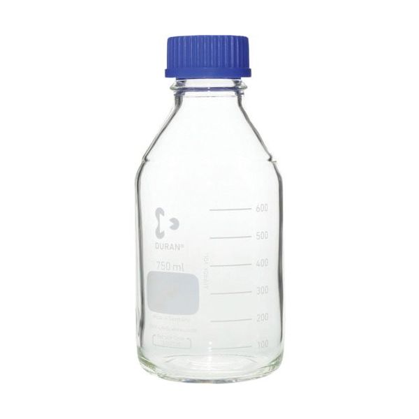 柴田科学 SIBATA 耐熱ねじ口びん 青キャップ付 750mL 10入 017200-750A 1セット(10個) 135-9957（直送品）