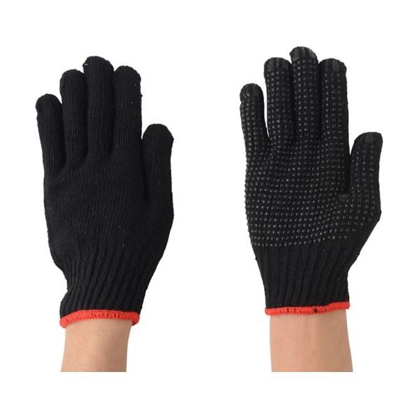 川西工業 川西 つぶてブラック 5P 2218 1セット(50双:5双×10袋) 854-8343（直送品）